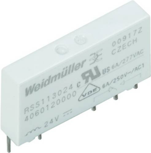 Weidmüller RSS113060 Steckrelais 60 V/DC 6A 1 Wechsler, 20 Stück, Weiß - Bild 1