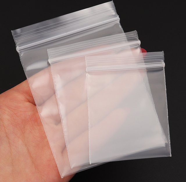 Transparente wiederverschließbare Plastikbeutel mit Reißverschluss für Schmuck und Bastelzubehör in der Großpackung - Bild 1