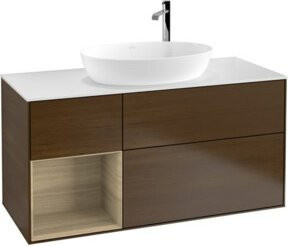 V&B Waschtischunterschrank Finion Wandbeleuchtung in Weiß, Breite: 120 cm, Tiefe: 50,1 cm, Höhe: 50,1 cm - Bild 1