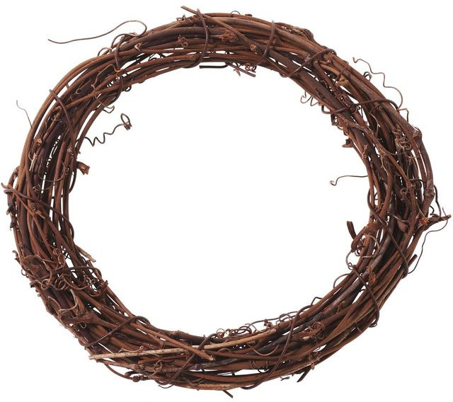 VBS Weinreben Kranz aus Naturmaterial in Braun, Durchmesser: 15 cm - Bild 1