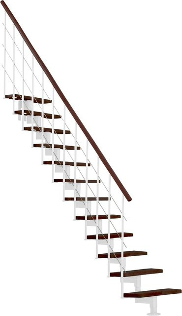 Minka Mittelholmtreppe Style in Walnuss Weiß für eine Raumhöhe bis 304 cm - Bild 1