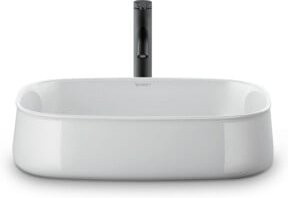 Duravit Aufsatzbecken Zencha aus Keramik in Weiß, B/T: 55 x 39 cm, oval mit Überlauf - Bild 1