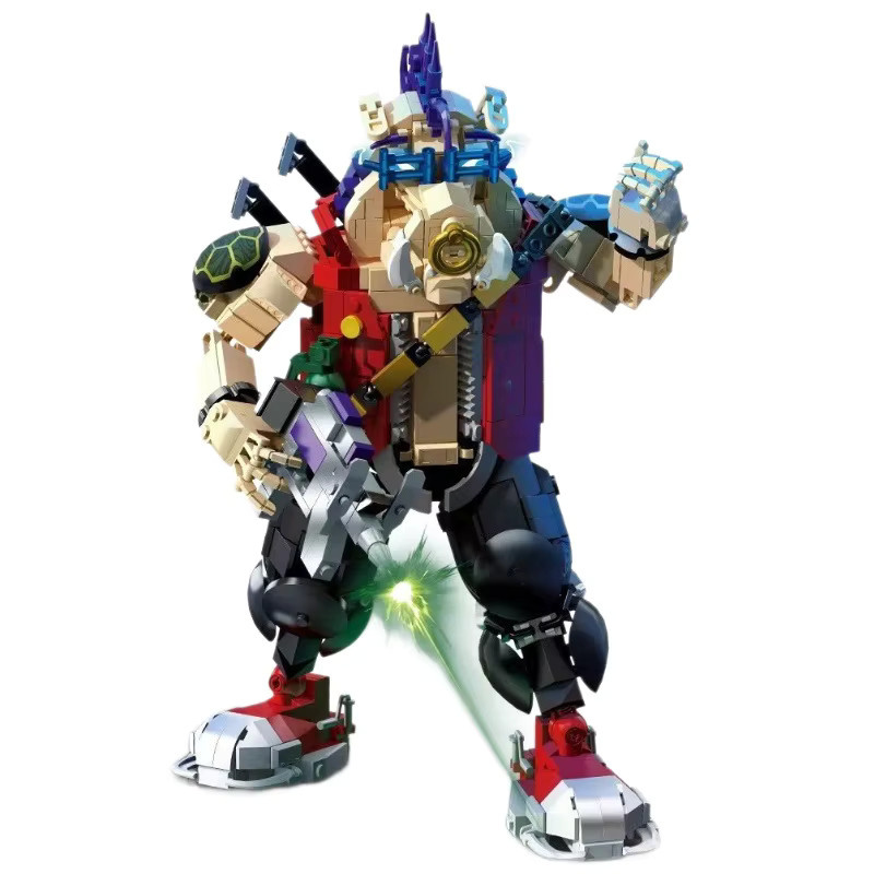 Bizhibo Rhinoceros Ninja, Bausteinmodell, Cybernetic Mecha Figur - Bild 3