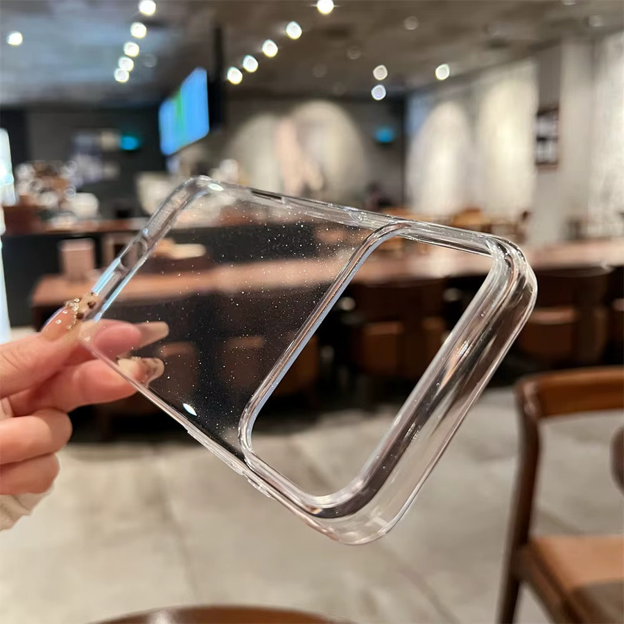 Transparente Bling-Glitzer Handyhülle für Apple iPhone 17, 16, 15, 14, 13, 12 Pro Max stoßfest mit glänzendem Design - Bild 2