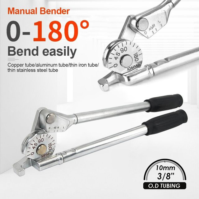 QDS Manueller Rohrbieger für Edelstahlrohre mit 8/10 mm Außendurchmesser, 0–180 Grad Biegewinkel - Bild 1