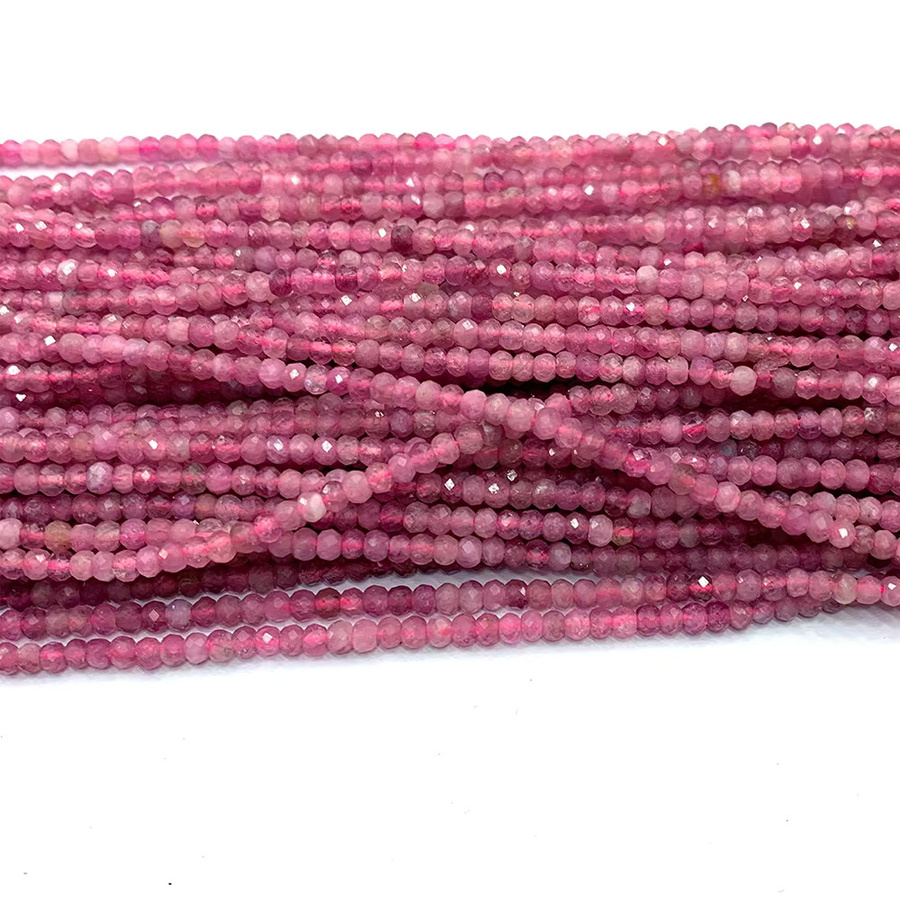 Veemake Turmalin, rosa, Rondelle, facettiert, Damen - Bild 2