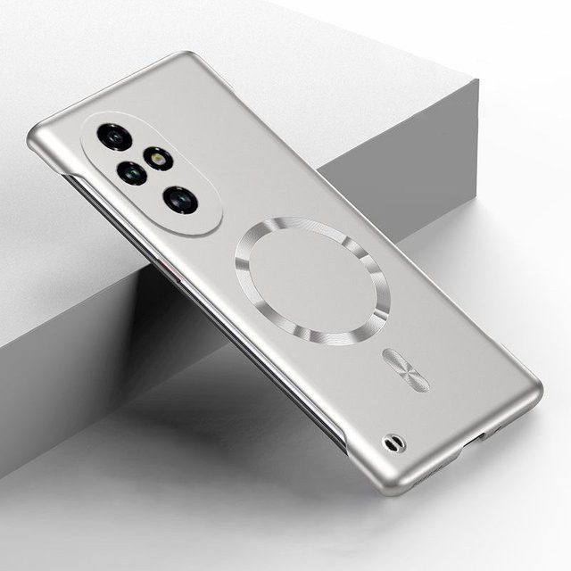 Ultradünne rahmenlose magnetische MagSafe Handyhülle für HONOR Pro Magic Lite Serie in Rot - Bild 1