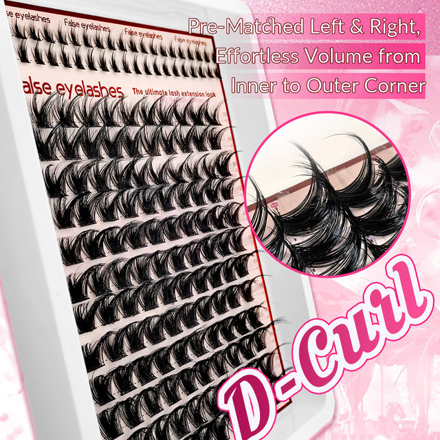 Manga-Style Wimpernbüschel, 160 Stück, Black, Unisex - Bild 1
