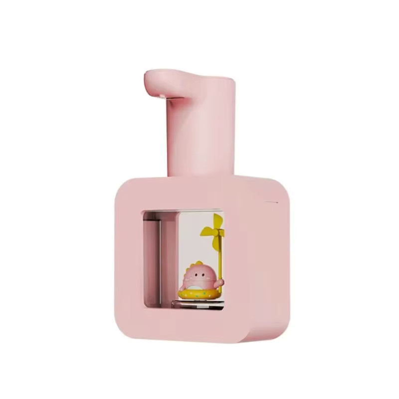 Automatischer Seifenspender BAIHUAN mit Haustier-Design, kontaktlos, USB-Aufladung, 400 ml, Farbe: Weiß - Bild 3