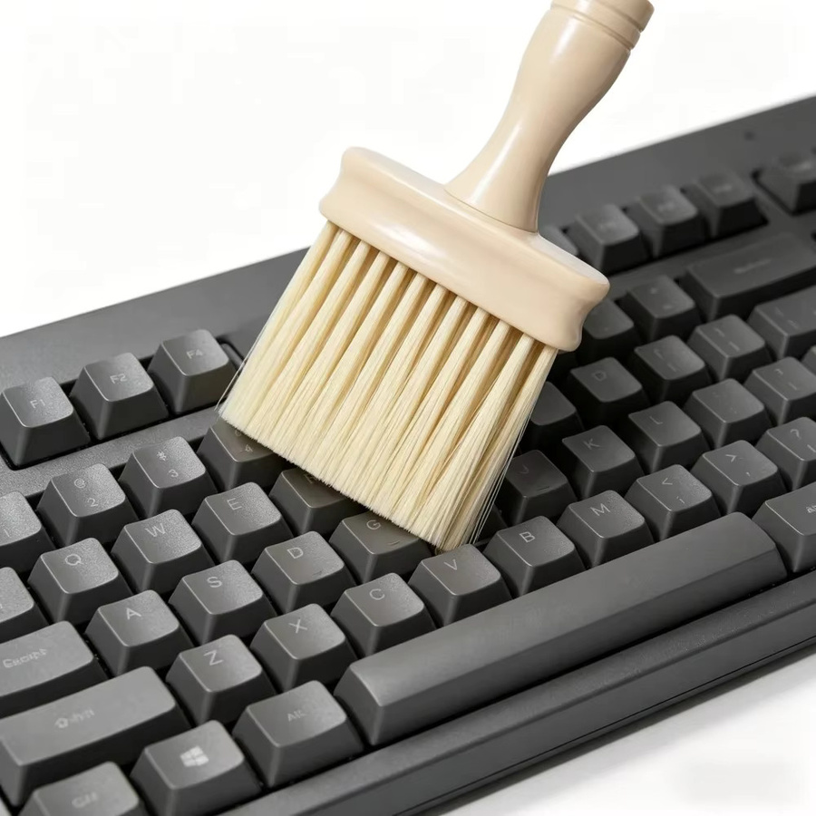 VTMANMNS Multifunktionale Reinigungsbürste in Beige für Haushalt und Auto als Staubentferner für Fensterbänke, Tastaturecken und tiefe Ecken - Bild 2