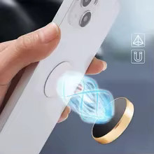 Selbstklebende Metallplatten aus Eisen für magnetische Autotelefonhalter, Silber, Durchmesser: 30 mm - Bild 1