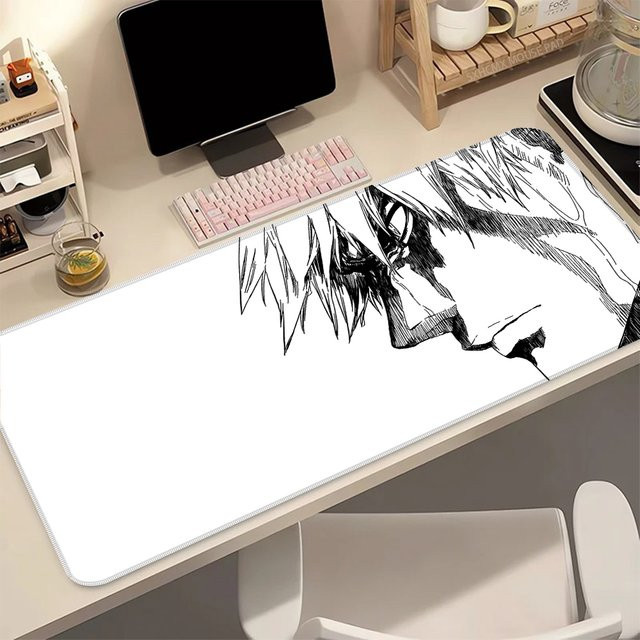 Bandai Bleach Manga Panel Gaming-Mauspad in Weiß mit rutschfester Gummierung für Laptop und PC - Bild 1