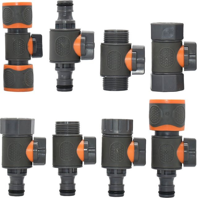 GHHWL Schnellkupplung 3/4 Zoll Wasserhahn Adapter für Gartenschlauch und Bewässerungspistole mit Innen- und Außengewinde - Bild 1