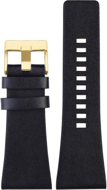 kaidini Uhrenarmband Kalbsleder, Herren, schwarz, 22mm - Bild 1