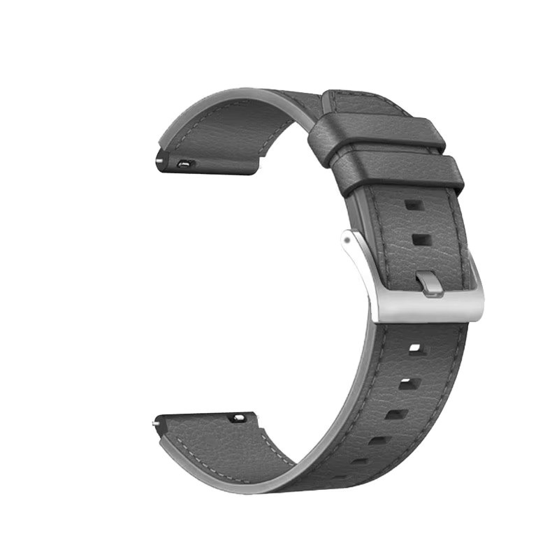 Uhrenarmband Leder, Schwarz, Unisex - Bild 3