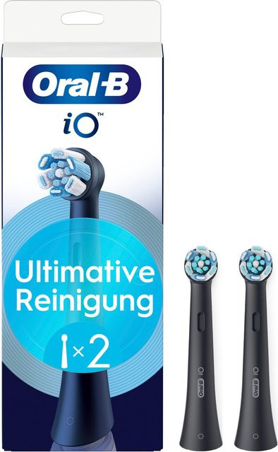 Oral-B iO Ultimative Reinigung Aufsteckbürsten, 2er, Schwarz - Bild 2