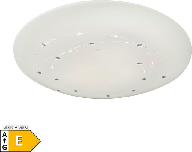Näve LED Deckenleuchte LISSABON in Weiß mit Kristalleffekt und dimmbarer Lichtfarbe, Durchmesser: 61 cm - Bild 1