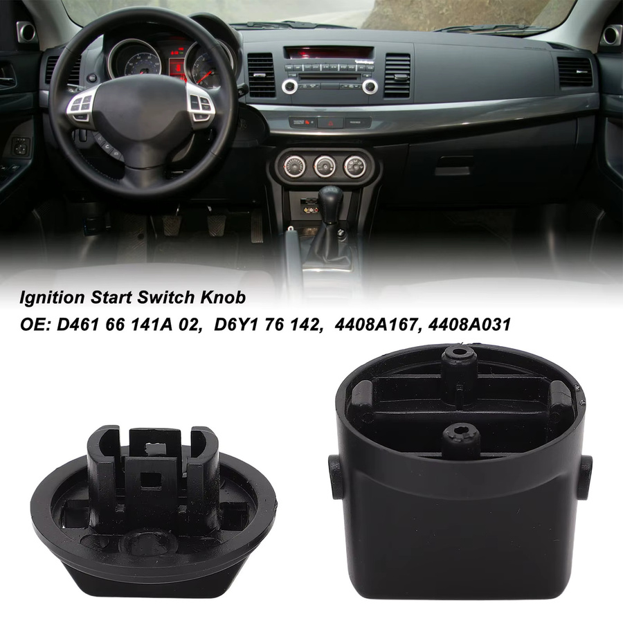 Schalterkappe für schlüssellose Zündung von DOACT in Schwarz, passend für Mitsubishi Lancer, Mitsubishi Outlander, CX-7, CX-9 und Mazdaspeed - Bild 5