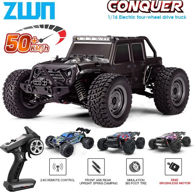 WLtoy 144001 RC Auto Buggy, Off-Road, mit LED-Leuchten, 50 km/h - Bild 1