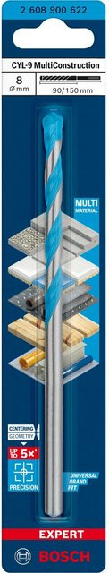 Bosch Expert CYL-9 MultiConstruction Mehrzweckbohrer mit Carbide-Spitze, Durchmesser: 8 mm - Bild 3