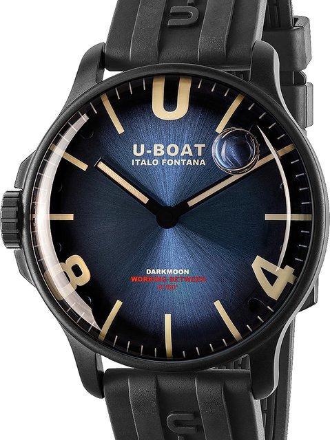 U-Boat Armbanduhr, Quarz, Edelstahl, Blau, 44 mm, Herren - Bild 1