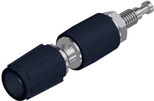 Hirschmann Test & Measurement MPK 1 Polklemme Schwarz 6A aus Messing - Bild 1