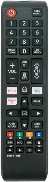 Samsung Fernbedienung BN59 01315B in Schwarz kompatibel mit UE43RU7100 UE49RU7100 UE50RU7100 UE55RU7100 UE75RU7100 UE43RU7105 UE43RU7 - Bild 1