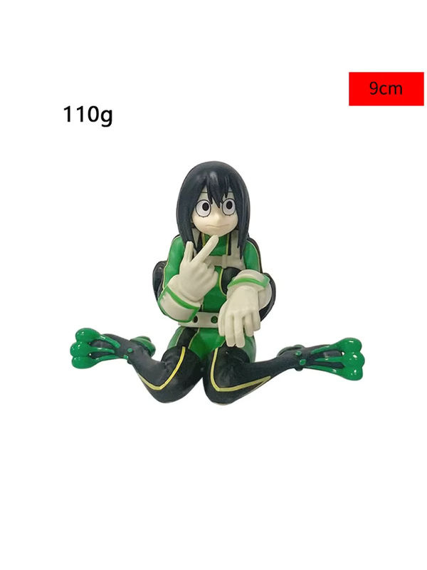 Bandai Boku no Hero Academia Anime-Figuren Midoriya Izuku, Bakugo Katsuki, Todoroki Shoto und Asui Tsuyu als mehrfarbige Modellfiguren aus Kunststoff, Höhe: 9 cm bis 11,5 cm - Bild 2