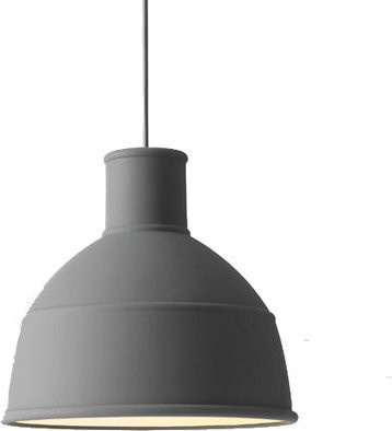 Muuto Hängeleuchte Unfold Pendant in Grau aus Metall und Silikon - Bild 1
