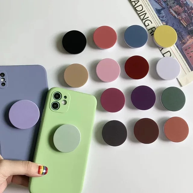 Tok Handyhalter runder Fingergriff faltbarer und erweiterbarer Telefonständer für iPhone, Huawei und Xiaomi in Grün und Multicolour - Bild 1