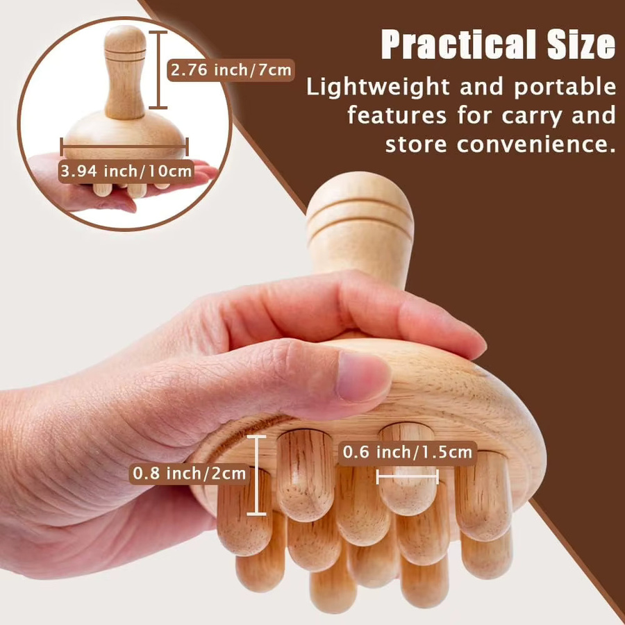 EGASSAM Holz Massagegeräte, Gua Sha Werkzeuge, Unisex - Bild 2