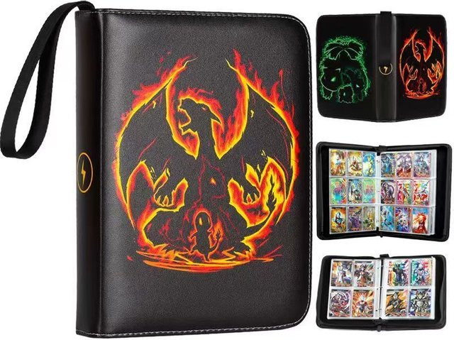 TAKARA TOMY Pokémon Sammelalbum, Schwarz, Fantasy, 400 Fächer - Bild 1
