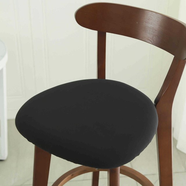 Runder Hockerbezug von Yiran Furniture, verdicktes Sitzkissen aus Polyester und Elasthan, Durchmesser: 33 cm - Bild 1