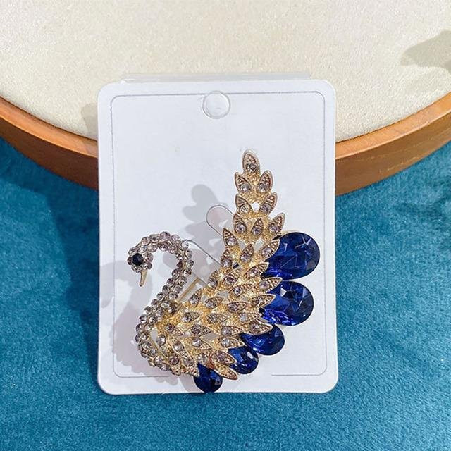YIRAN Jewelry Brosche, Legierung, Strass, Kristall, Gold, Damen - Bild 1