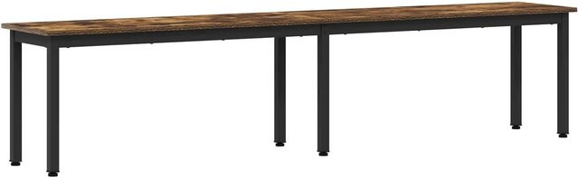 vidaXL Bank Raucharbe in Eiche, Braun, B/T/H: 200 x 35 x 45 cm - Bild 1