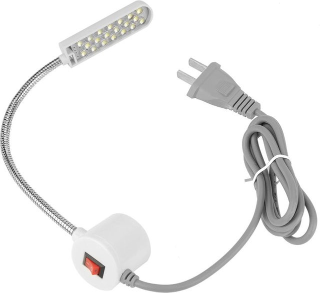 DIYelecs LED-Arbeitslampe für Nähmaschinen mit Magnetfuß in Weiß - Bild 1