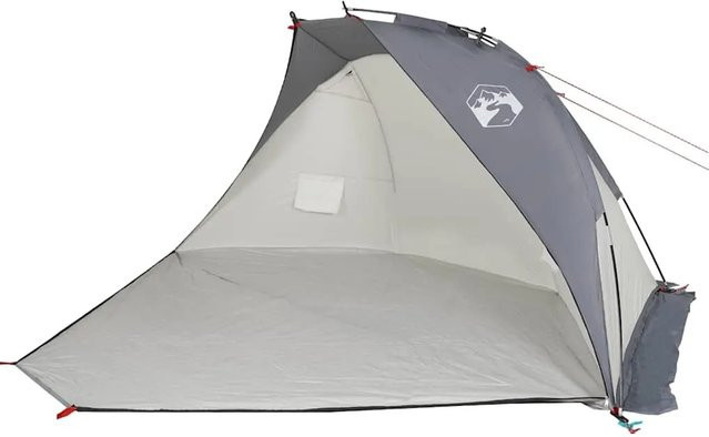 vidaXL Strandzelt aus Polyester in Grau B/T/H: 268 x 223 x 125 cm - Bild 1