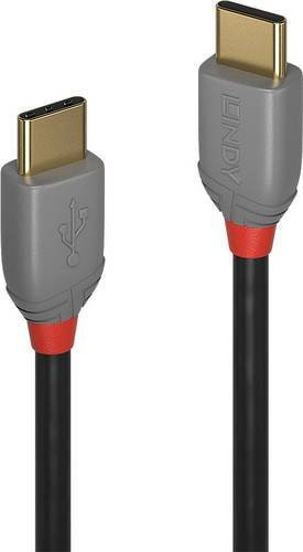 Lindy USB-C auf USB-C Kabel USB 2.0 Schwarz 0,50 m 36870 - Bild 1