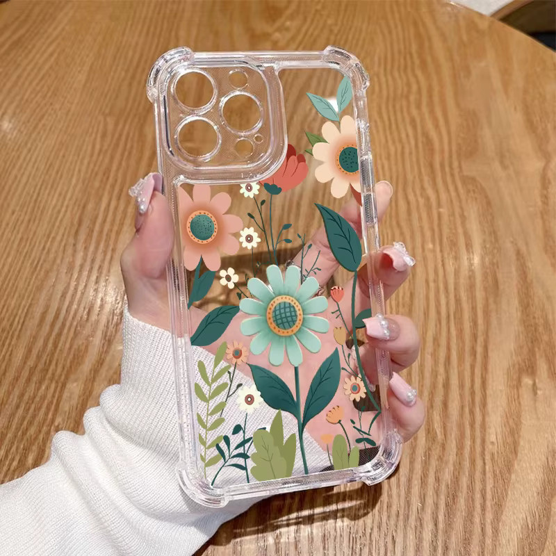 Transparente Rand 40neo Handyhülle mit exotischer Blume für Motorola Moto Edge 40 30 40neo 50pro 30neo 30pro e13 e22 e32 e20 e40 - Bild 1