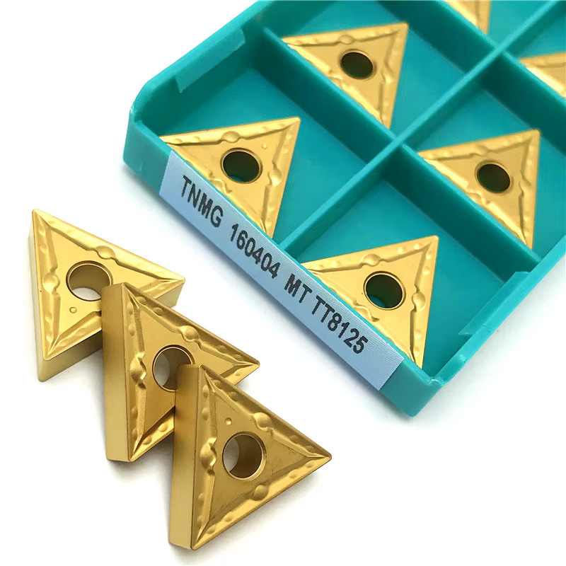 Lek Hartmetalleinsatz TNMG160404 TNMG160408-MT TT8125 in Gold für Außendrehwerkzeuge zur Stahlbearbeitung und CNC-Drehmaschinen - Bild 3