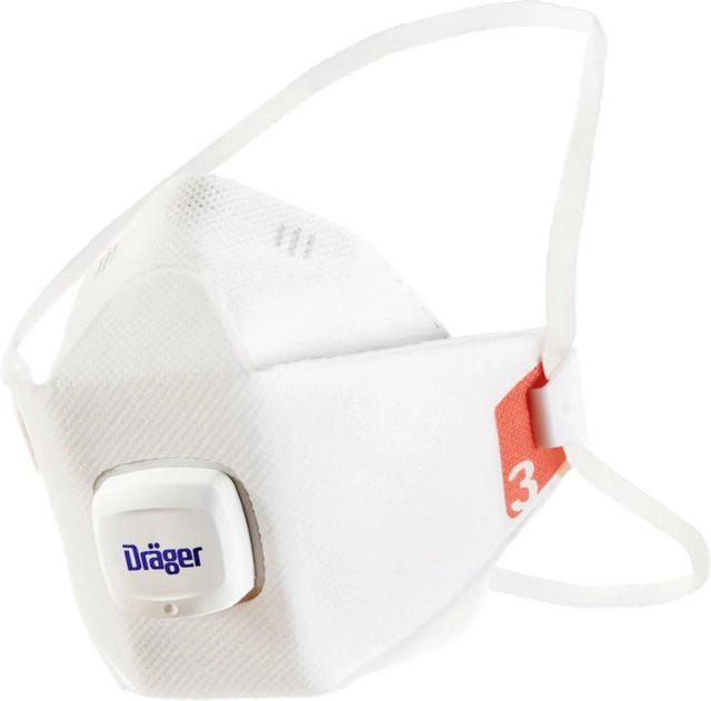 Dräger Feinstaubmaske X-plore 1930 V FFP3 mit Ventil, Größe M-L, 10 Stück, Weiß - Bild 1