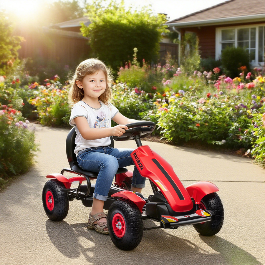 HOMCOM Gokart Tretauto, Rot, ab 5 Jahre - Bild 2