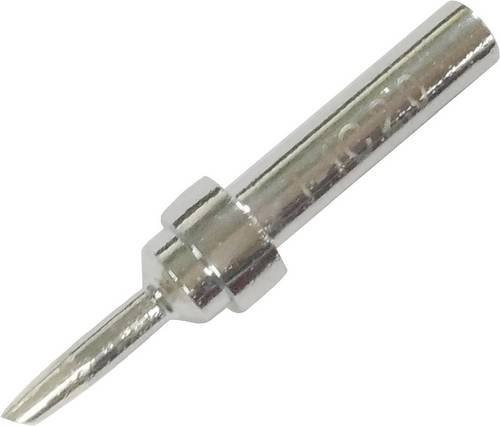 TOOLCRAFT HF-2,0-45 Lötspitze abgeschrägt 45 Grad, silber, Spitzen-Größe: 2 mm, Spitzen-Länge: 17 mm - Bild 1