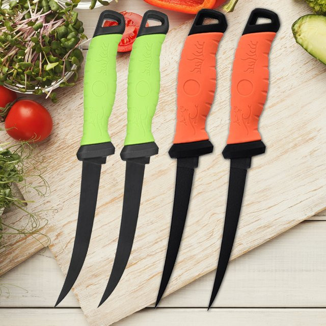Mehrzweck-Küchenmesser aus Edelstahl als Filetiermesser und Entbeiner für Fisch und Fleisch - Bild 1