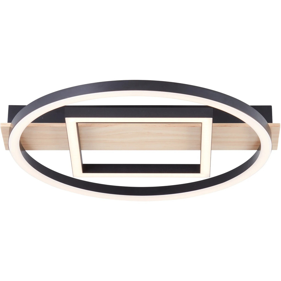 Brilliant LED-Deckenleuchte Maureen Schwarz-Holz B/B: 37 x 37 cm - Bild 2