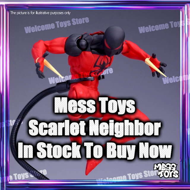 Mess Toys Scarlet Spider Spiderman Kaine Parker Actionfigur - Bild 1