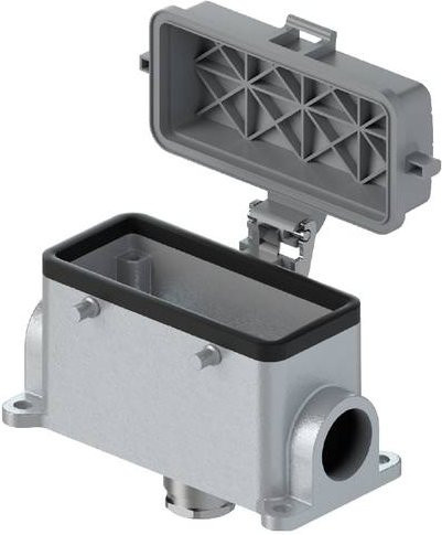 Wieland Electric Gehäuseunterteil 70.343.1635.0 in Grau aus Aluminium - Bild 1