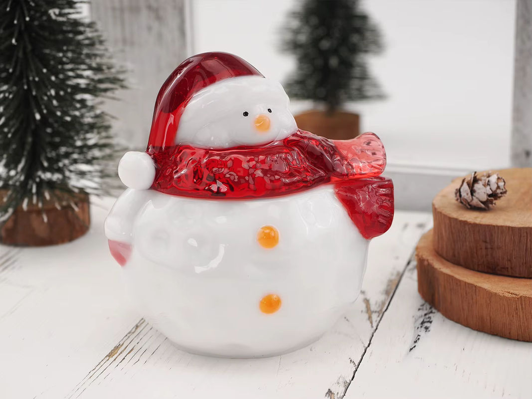 UDOCOOL Silikonform Schneemann für DIY Weihnachts-Aufbewahrungsboxen aus Harz oder Beton in Weiß und Rot - Bild 2