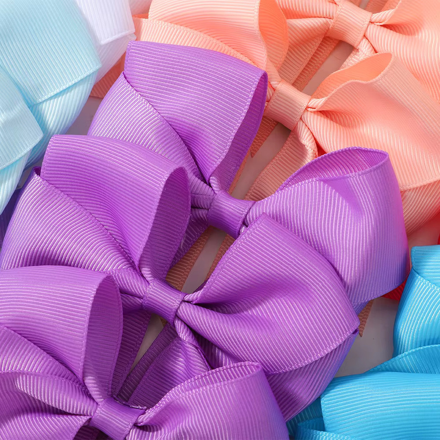 Kids Bows Haarspangen aus Baumwolle, 20 Stück, Kinder, verschiedene Farben - Bild 2