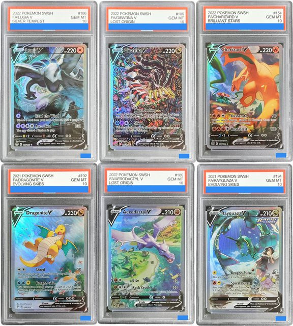 FUNISM Pokémon Giratina Charizard Dragonite Rayquaza Aerodactyl V Sammelkarte, Bunt / Mehrfarbig - Bild 1